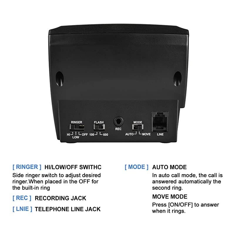 Call Center Dialpad Headset Telephone with Tone Dial Key Pad & REDIAL