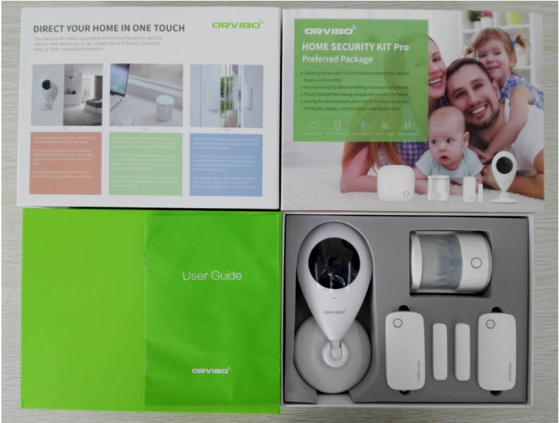 Smart Home Wifi Security System Alarm Set Burglar Alarm Mini Hub IP camera Motion Sensor Door/Window Sensor Smart Camera for Home Doors and Windows