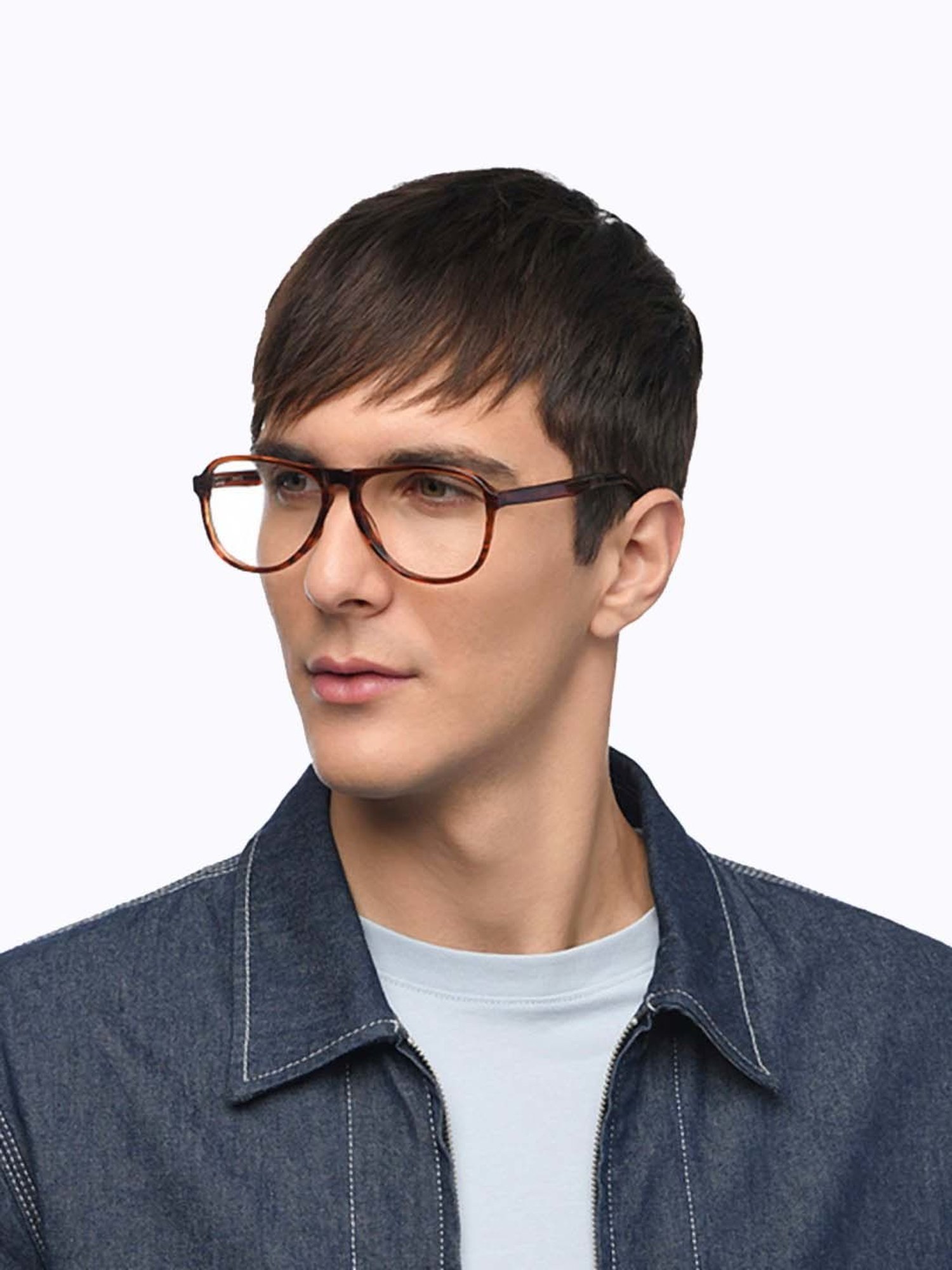 Lenskart Blu Tortoise Aviator Blue Light Protection Unisex Reading Glasses