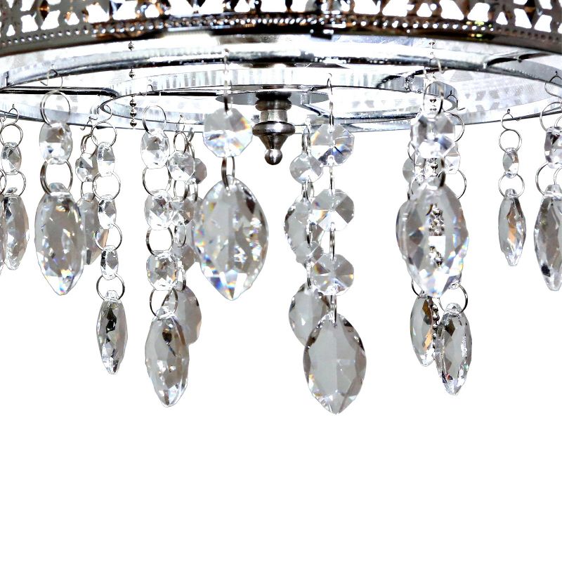 52" LED 5-Blade Roxsie Crystal Chandelier Lighted Ceiling Fan - River of Goods