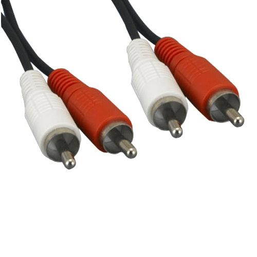 Kentek 6 Feet FT RCA RW red white male to male M/M cable cord for stereo audio for PC auto monitor sound system