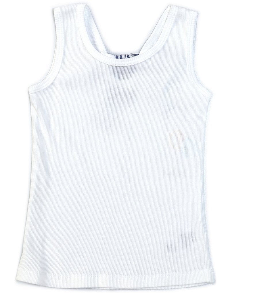 Flapdoodles Little Girls 2T-6X Stripe Bow-Back Tank Top