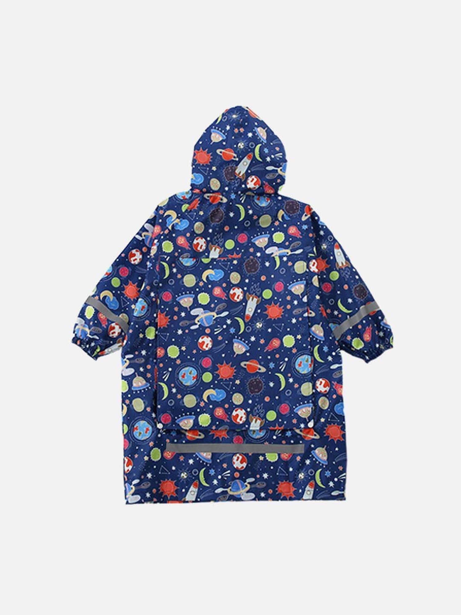 Little Surprise Box Kids Pink Printed Full Sleeves Raincoat