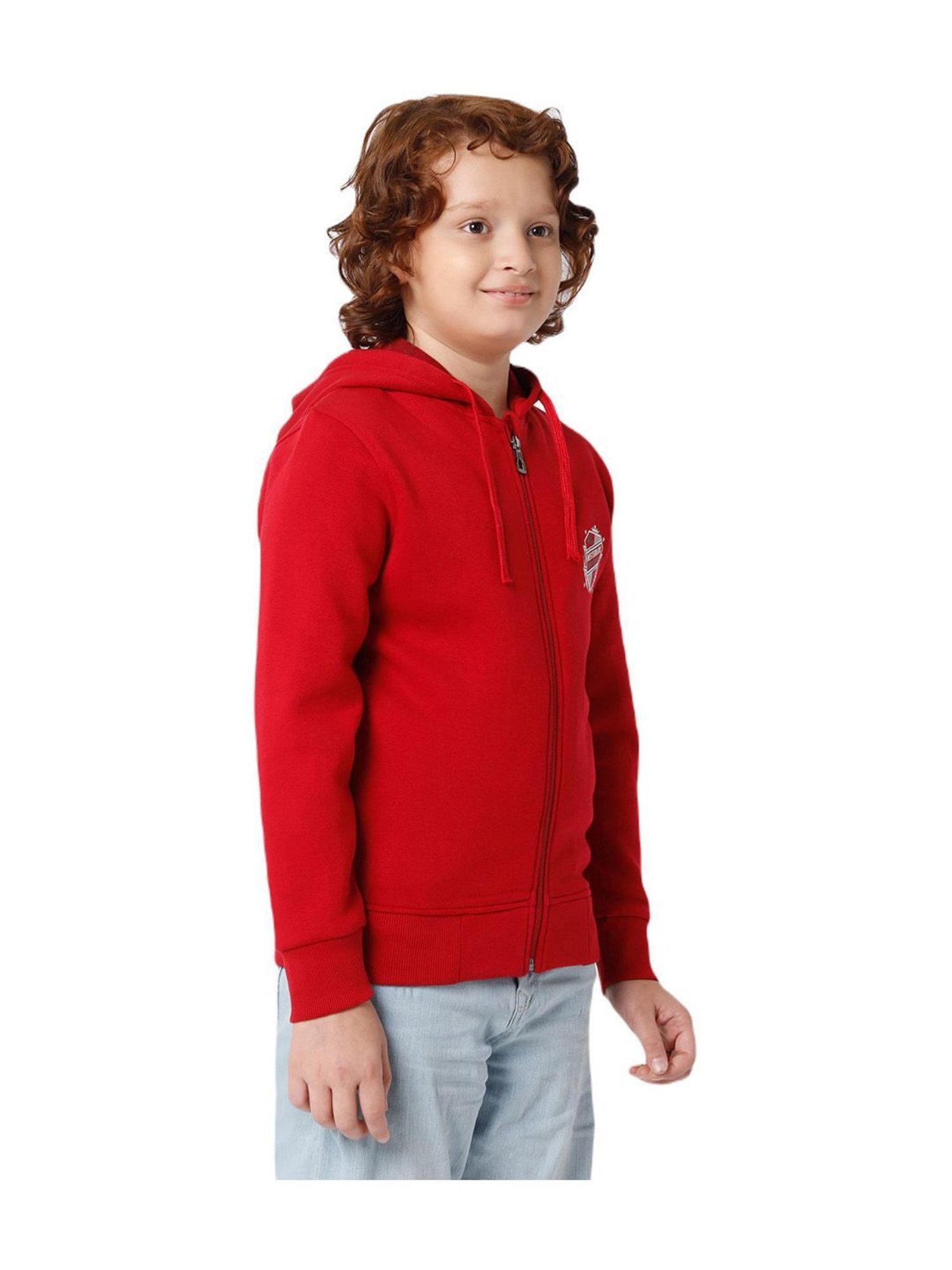 Proteens Kids Red Regular Fit Full Sleeves Jacket