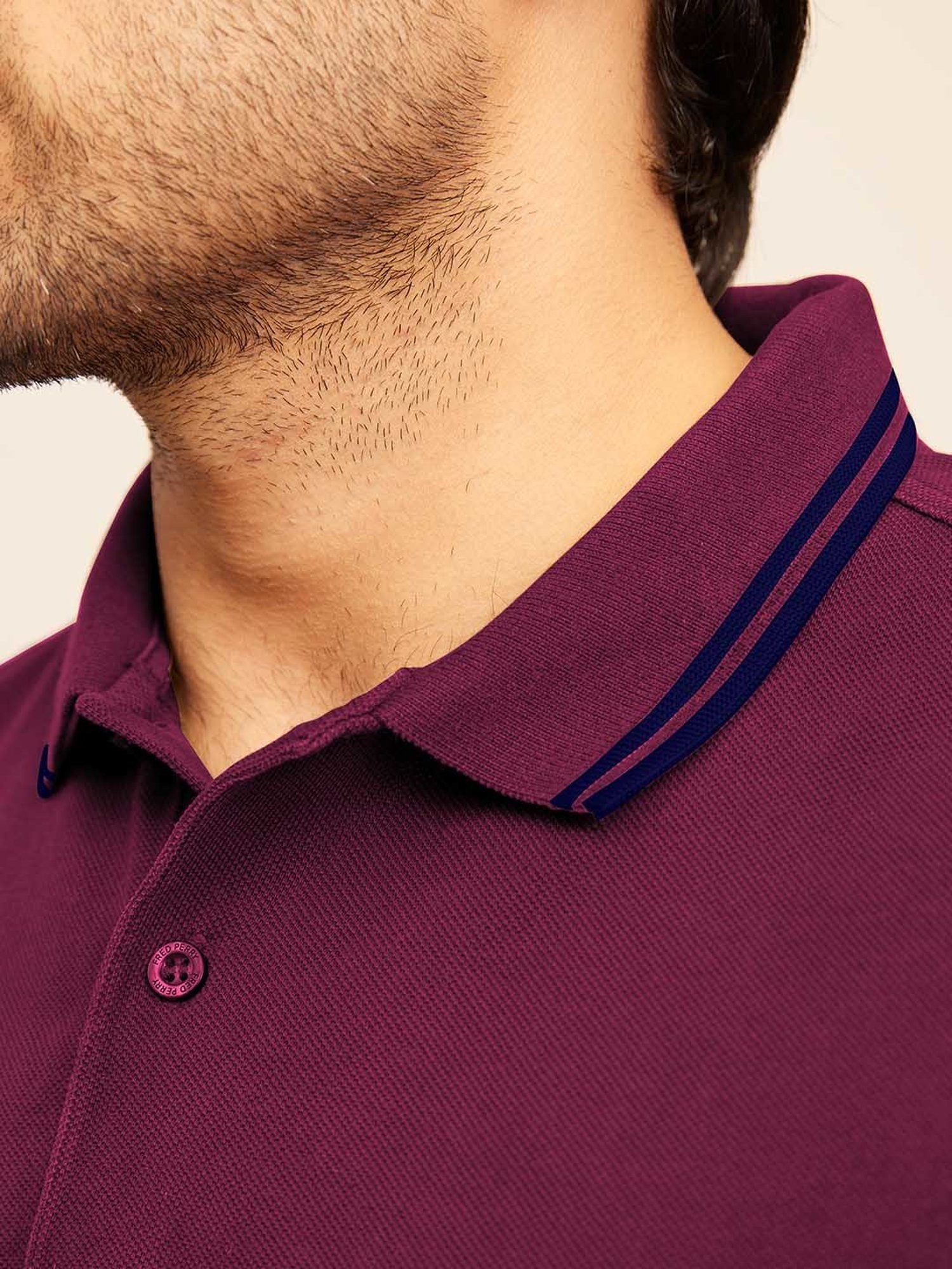 The Bleu Label Burgundy Slim Fit Polo T-Shirt