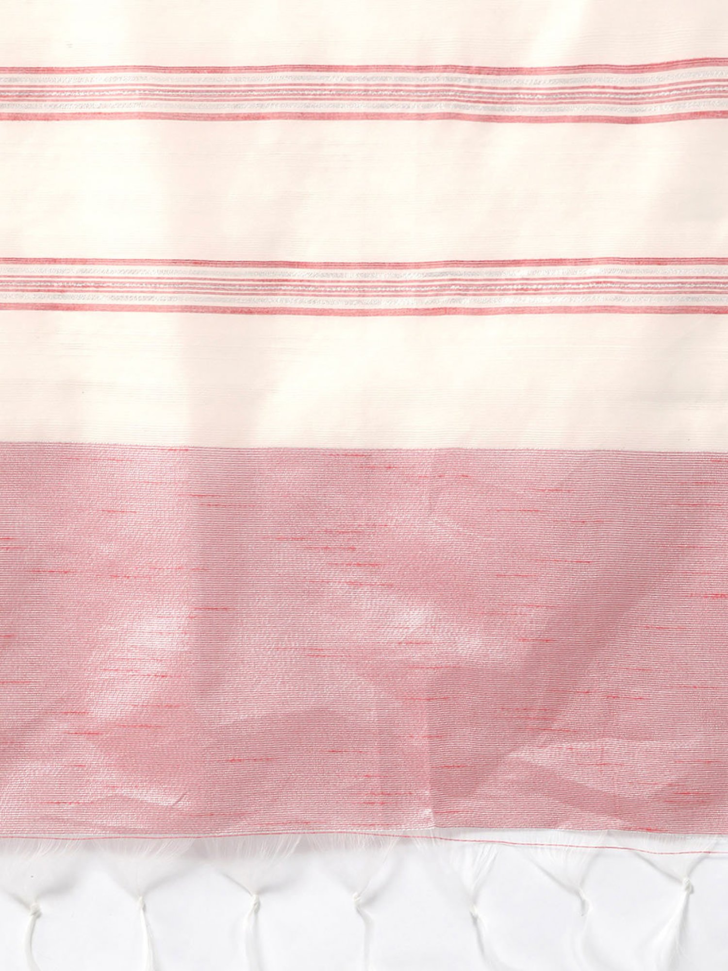 Indo Era Beige & Coral Dupatta