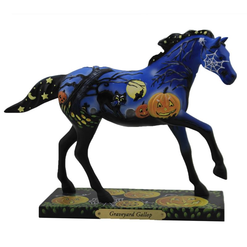 Trail Of Painted Ponies 6.75" Graveyard Gallop Susan Sizemore Halloween  -  Decorative Figurines