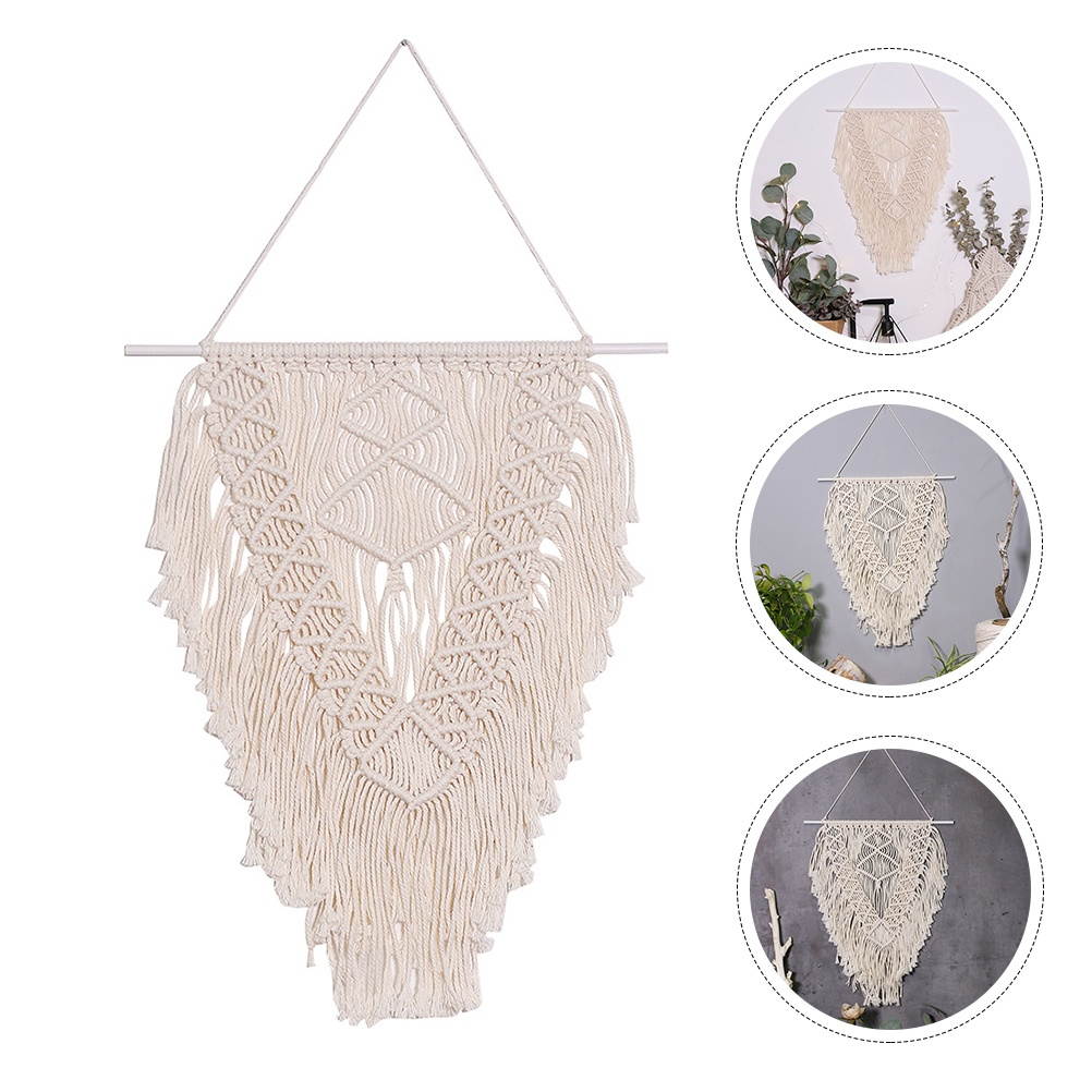 Hand Woven Tapestry Decorative Wall Hanging Blanket Household DIY Tapestry