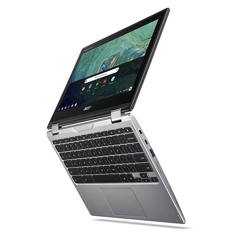 Chromebook Spin 11 Convertible Laptop, Intel Celeron N3350, 11.6" HD Touch Display, 4GB DDR4, 32GB eMMC, 802.11ac WiFi, Wacom EMR Pen, Sleeve, CP311-1HN-C2DV