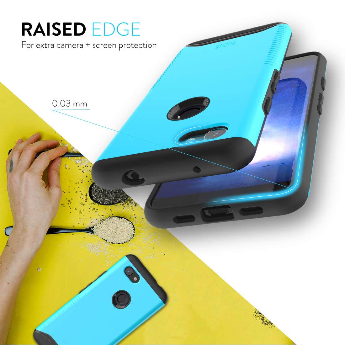 Google Pixel 3a (2019) Case, TUDIA [MERGE Series] Extreme Dual Layer Slim Precise Cutouts Phone Case For Google Pixel 3a [NOT Compatible with Pixel 3a XL Version] (Metallic Slate)