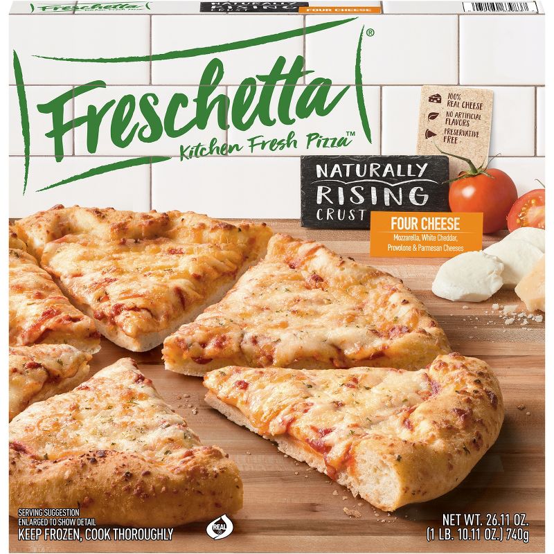 Freschetta Natural Rising Four Cheese Medley Frozen Pizza - 26.11oz