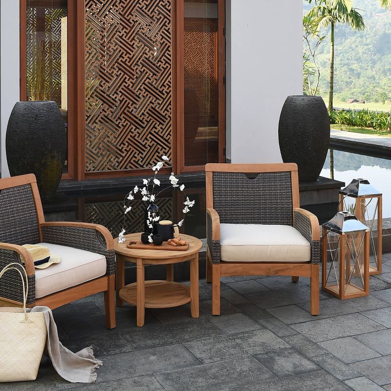 Palma Outdoor Teak Side Table - Cambridge Casual