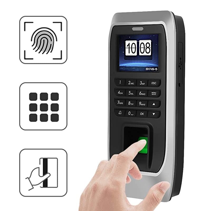 Attendance Machine 2.4 inches TFT LCD Password Attendance Machine Employee Checking-in Recorder Access Control System