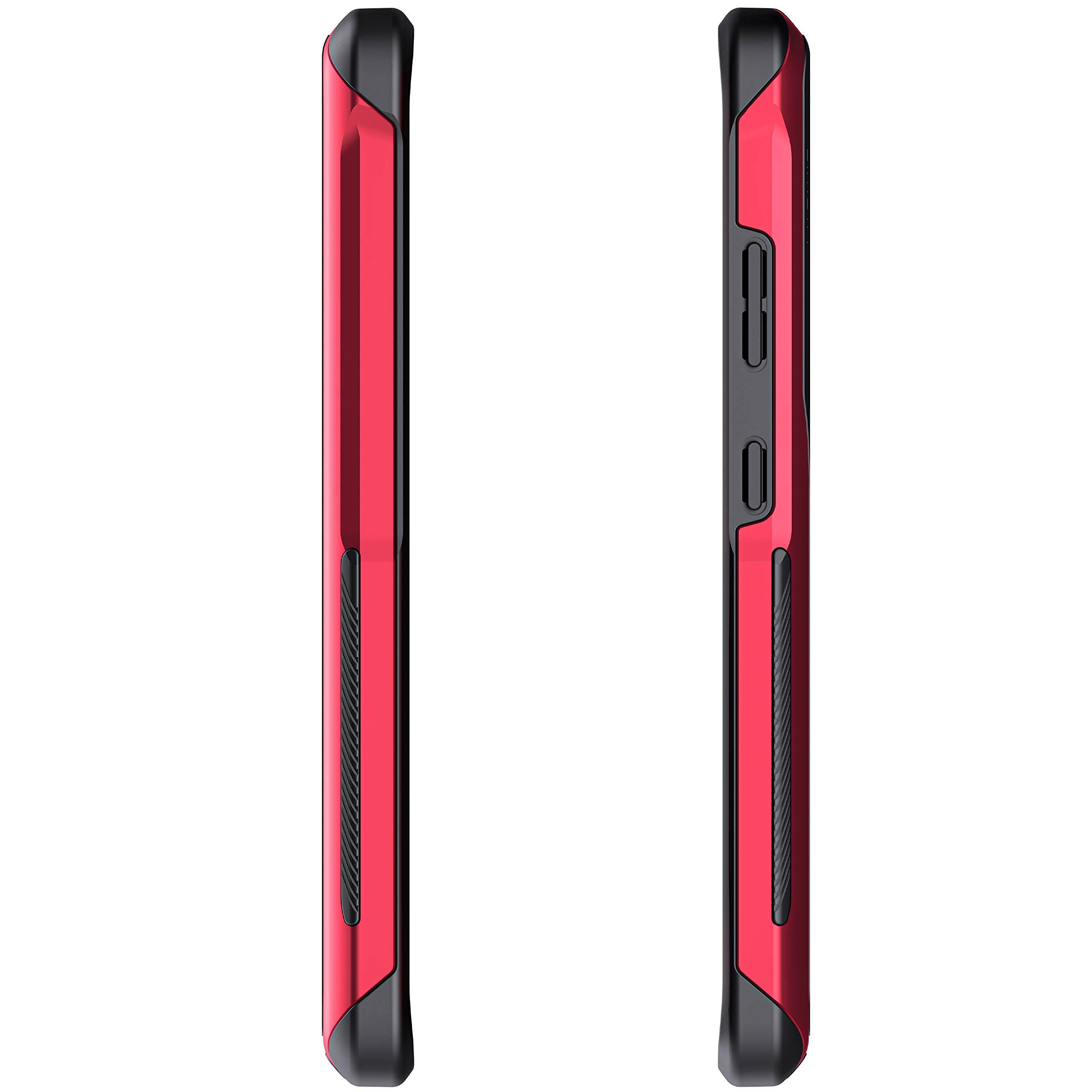 Ghostek Atomic Slim Designed for Galaxy S21 Ultra Case with Protective Metal Bumper Made of Super Tough Lightweight Military Grade Aluminum Alloy for 2021 Galaxy S21 Ultra 5G (6.8 Inch) (Phantom Red)