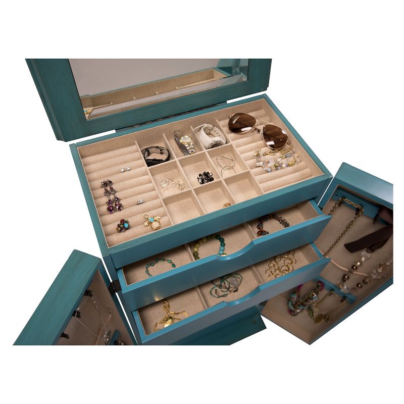 Cabby Jewelry Armoire Turquoise - Hives & Honey