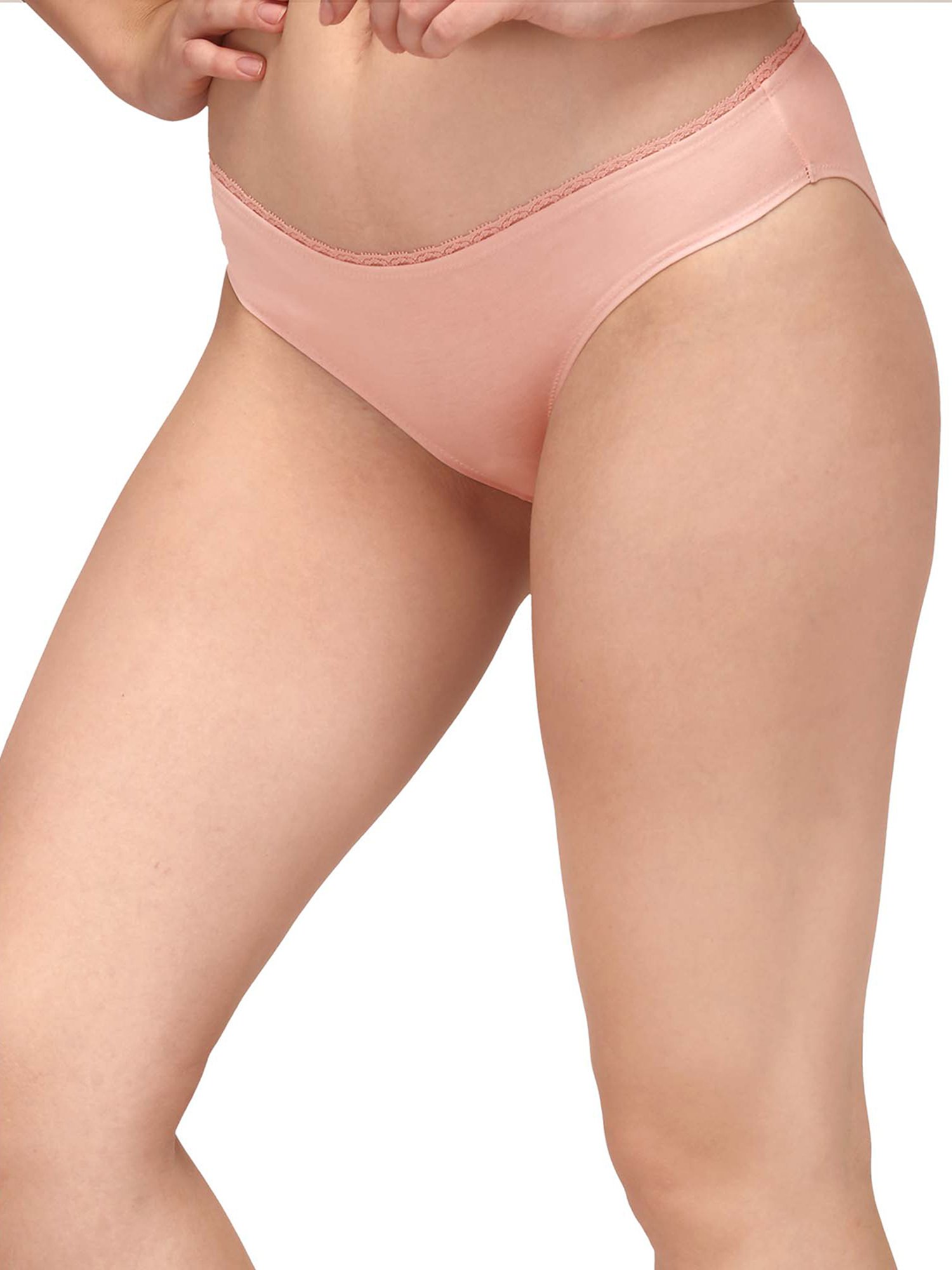 Soie Pink & Brown Bikini Panty - Pack of 2