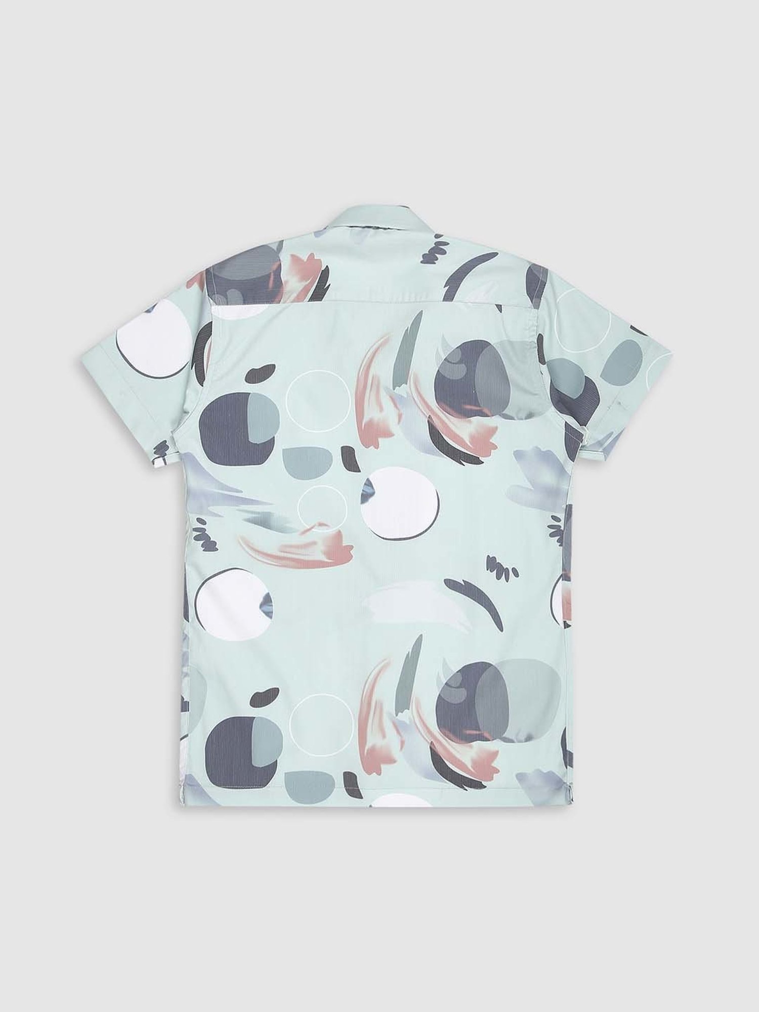 Cavio Kids Green & White Cotton Printed Shirt Set