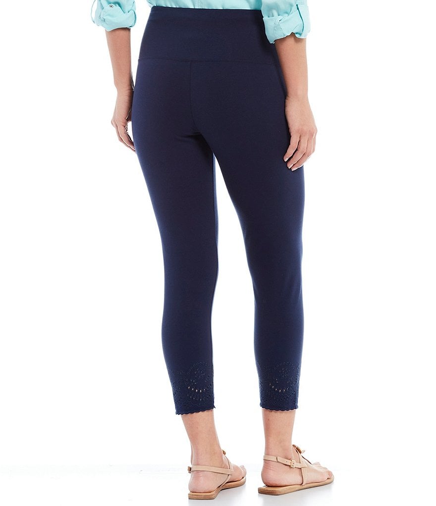 Commando Faux Leather Crocodile-Embossed Legging