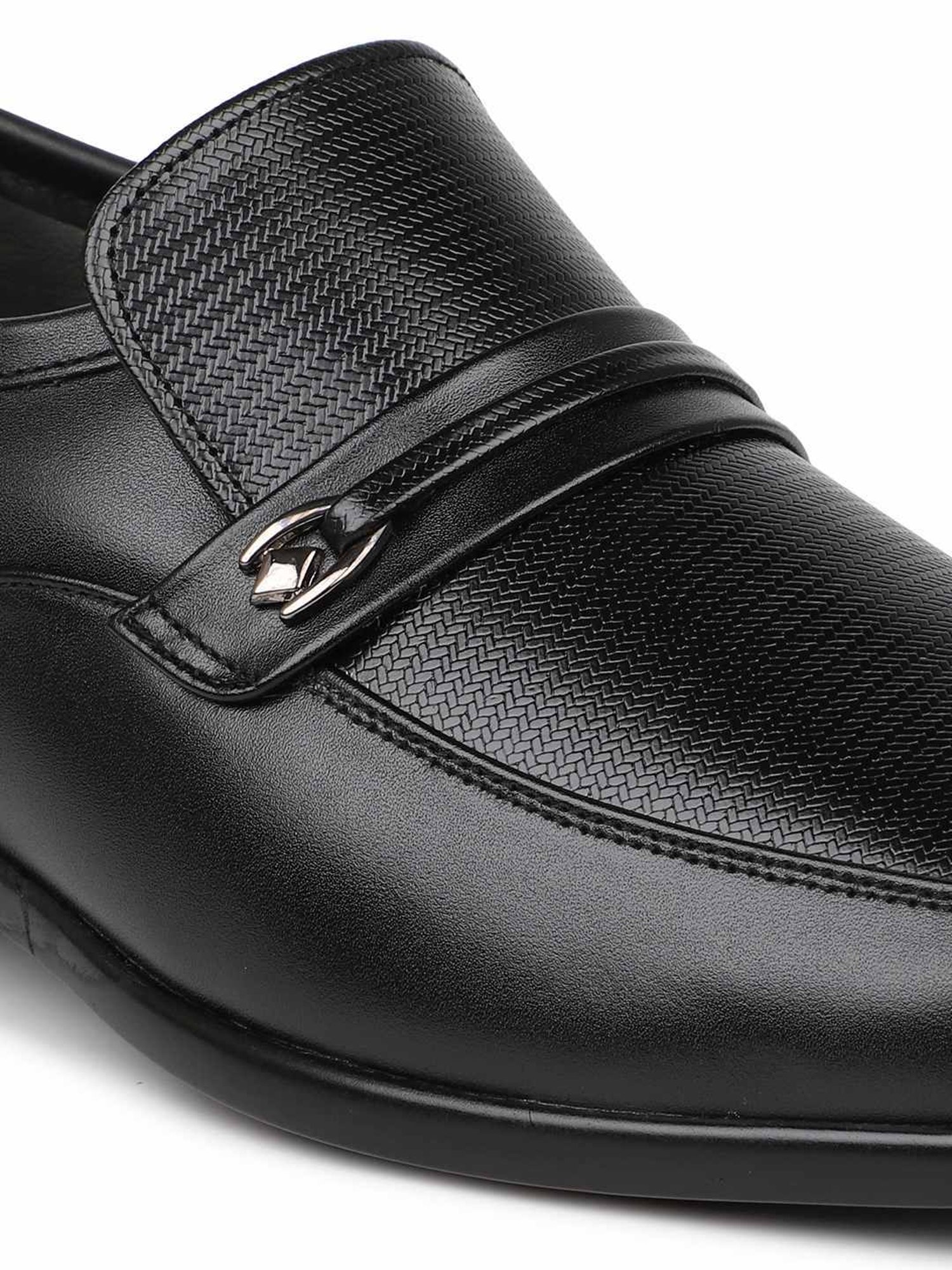 Privo by Inc.5 Men's Black Formal Loafers