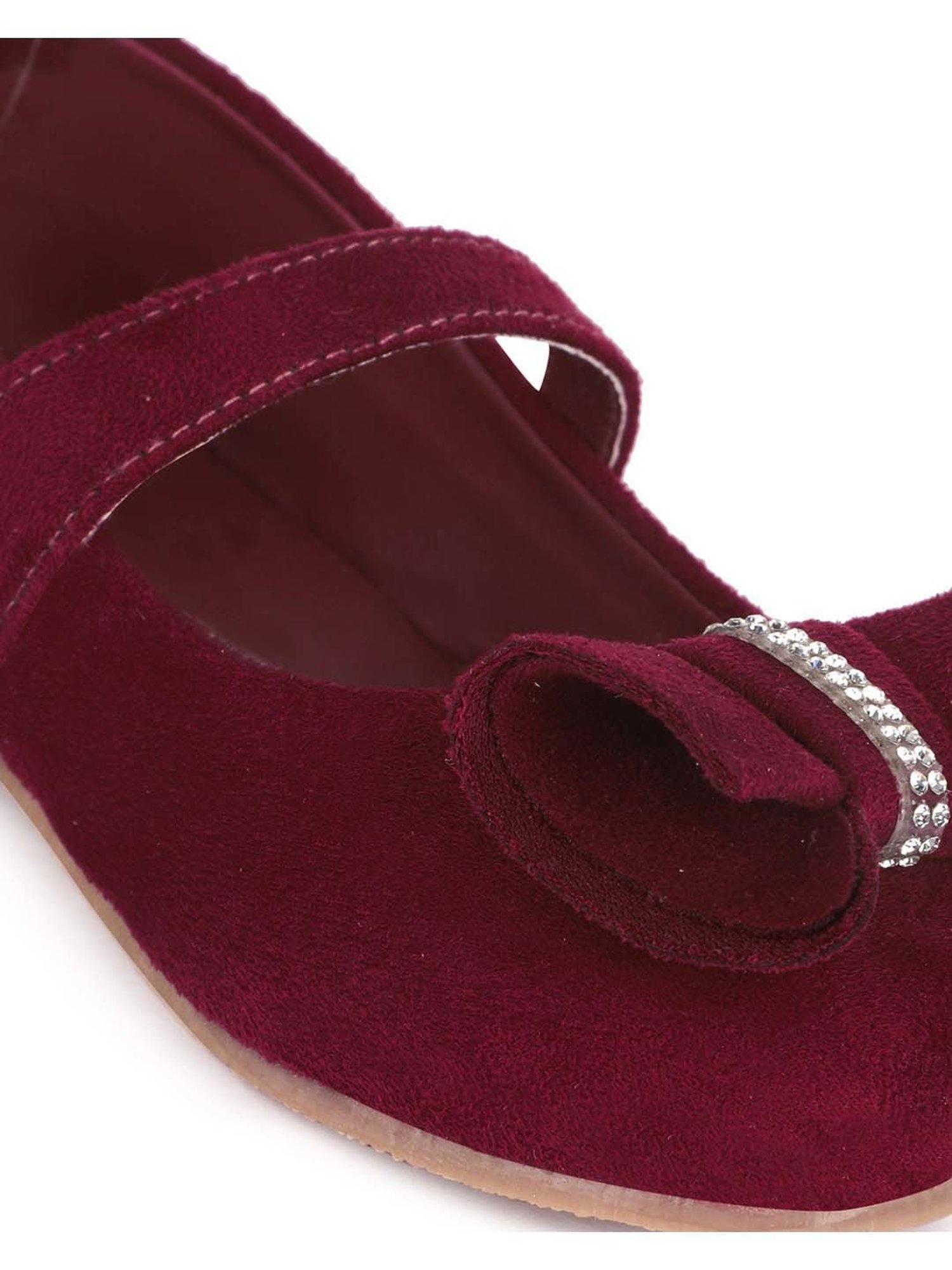 Minesole Kids Maroon Mary Jane Shoes