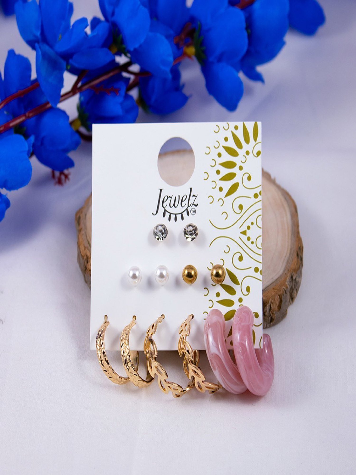 Jewelz Premium Collection Earrings for Girls & Women Pack of 6