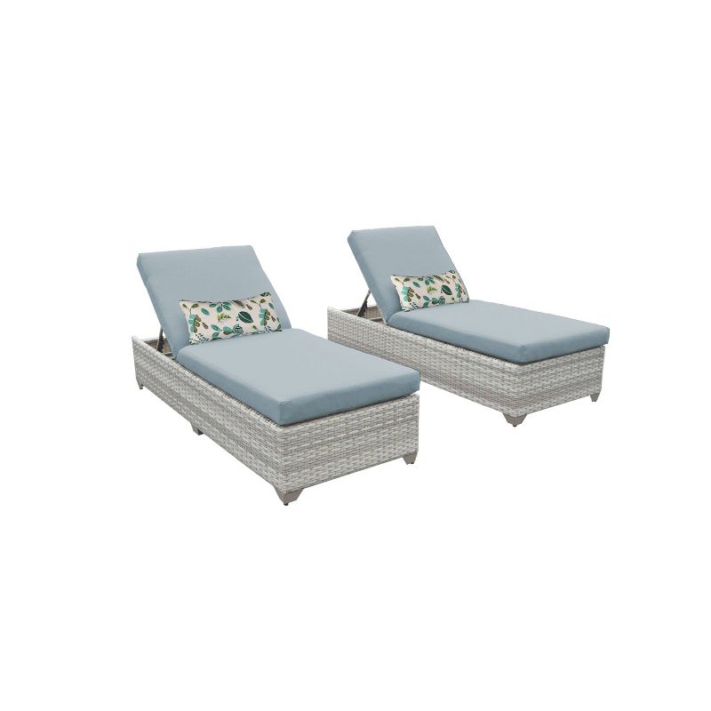 Fairmont 2pk Patio Chaise Lounges - Spa - TK Classics
