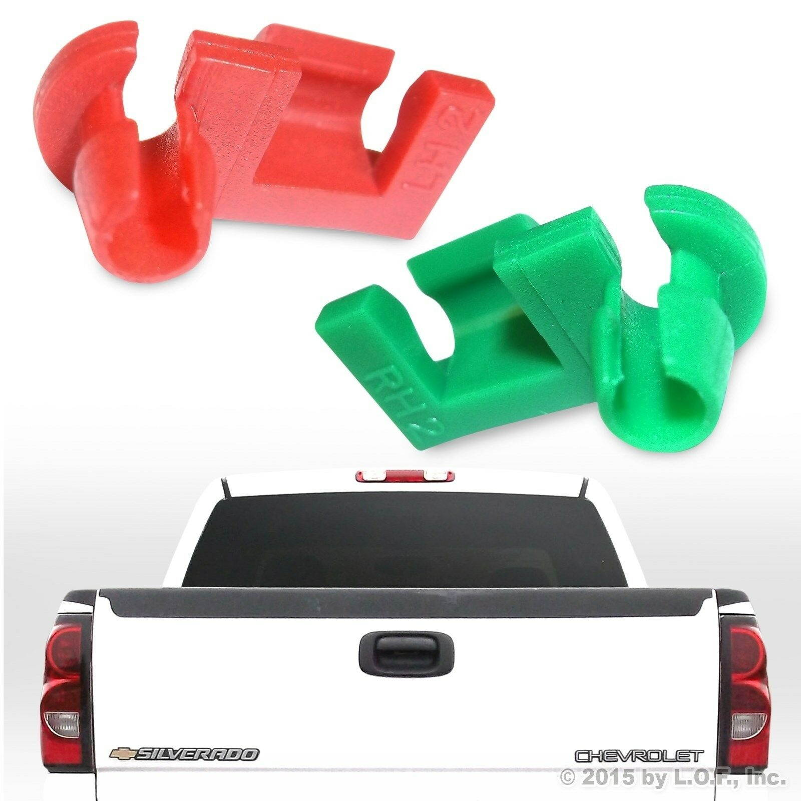 2 New Fits GM 99-07 Silverado Sierra Tailgate Handle Rod Clips 88981030 88981031