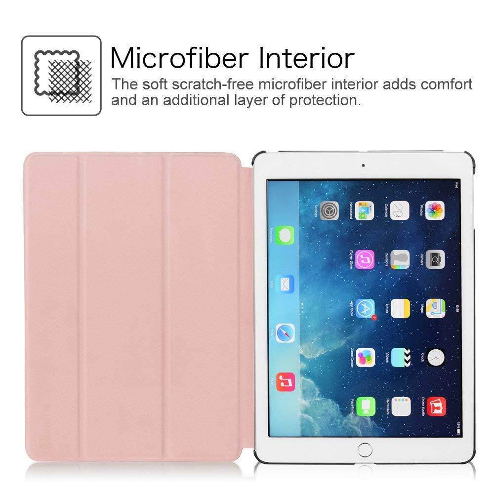 Fintie iPad Air 2 Case - [SlimShell] Ultra Lightweight Stand Smart Protective Cover with Auto Sleep/Wake Feature for Apple iPad Air 2, Rose Gold