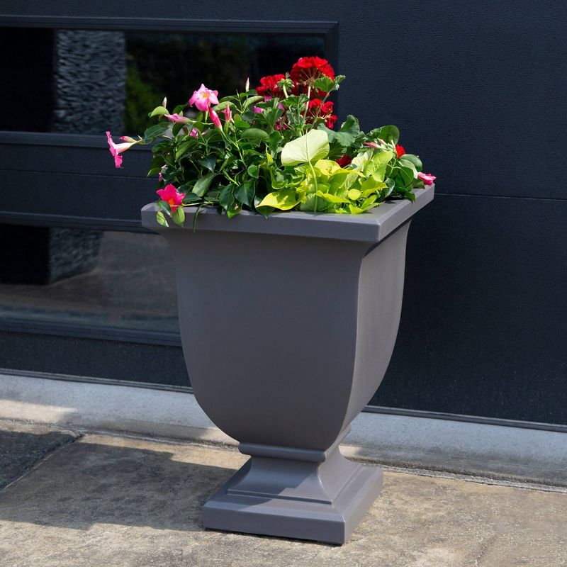 26" Augusta Tall Planter Graphite Gray - Mayne