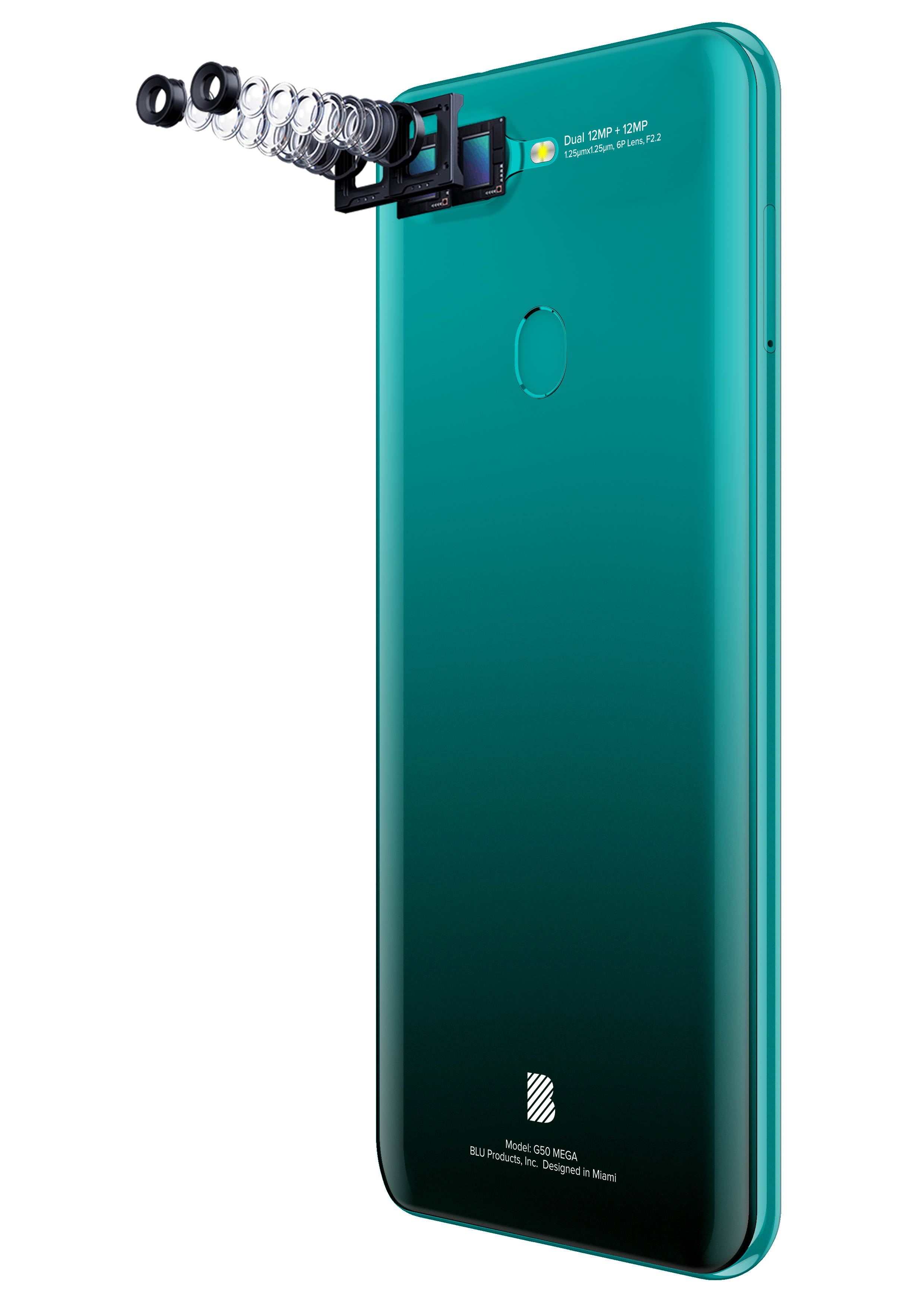 BLU G50 Mega G0390WW 32GB GSM Unlocked Android Smart Phone - Red