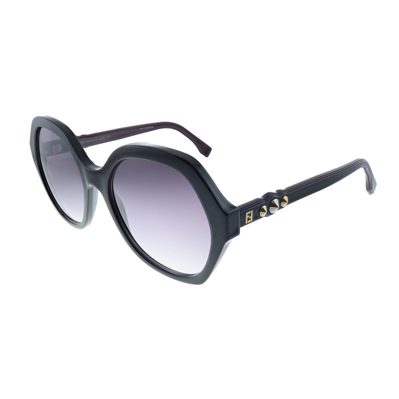 Fendi Fun Fair FF 0270 807 Womens Round Sunglasses Black 56mm