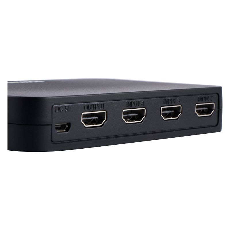 Philips 3 Port HDMI Switch - Black