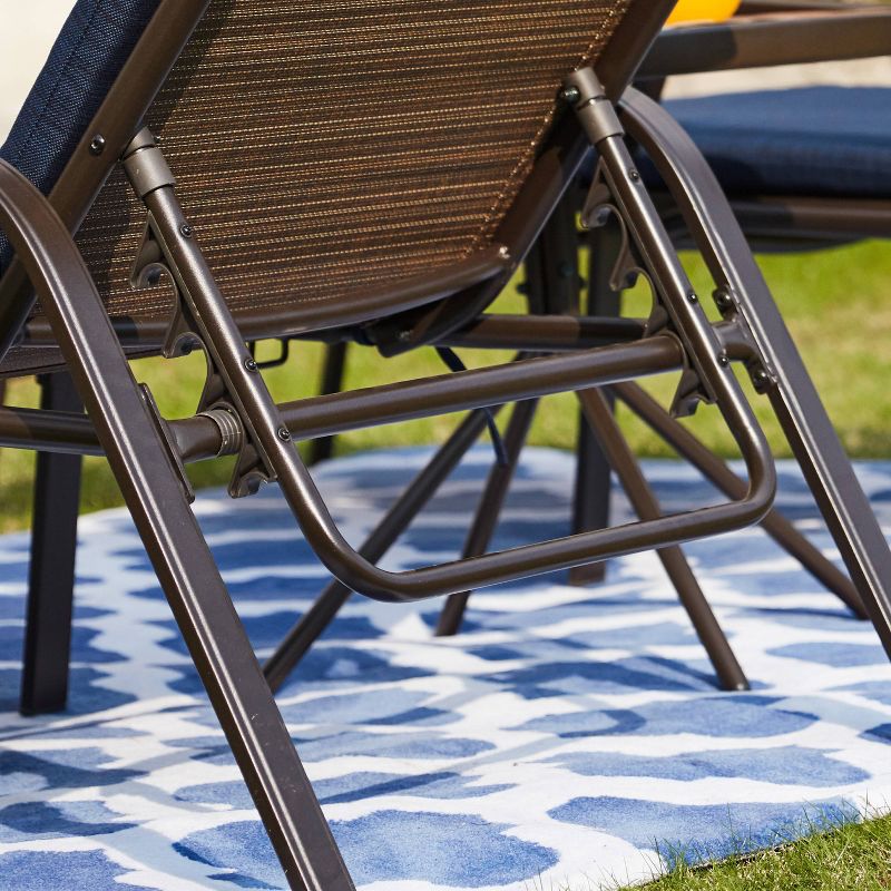 3pc Sling Reclining Patio Lounger - Patio Festival