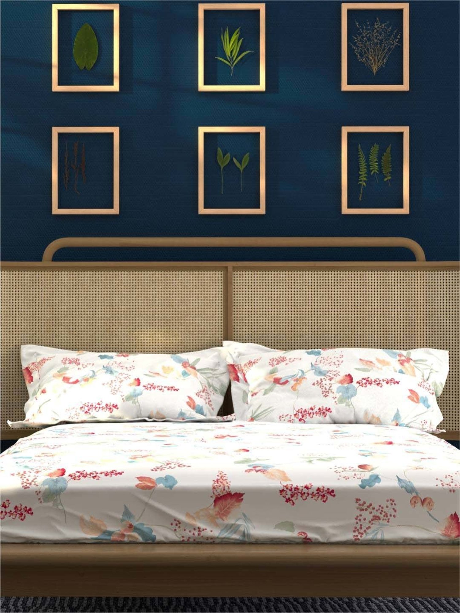 Maspar Purple 100% Cotton 200 TC Bed Sheet Set