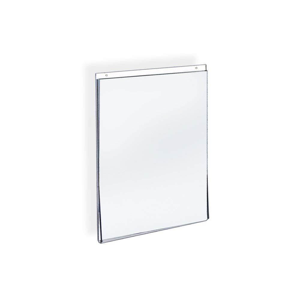 Azar 162714 Acrylic Vertical Wall Mount Sign Holder, 10 Count