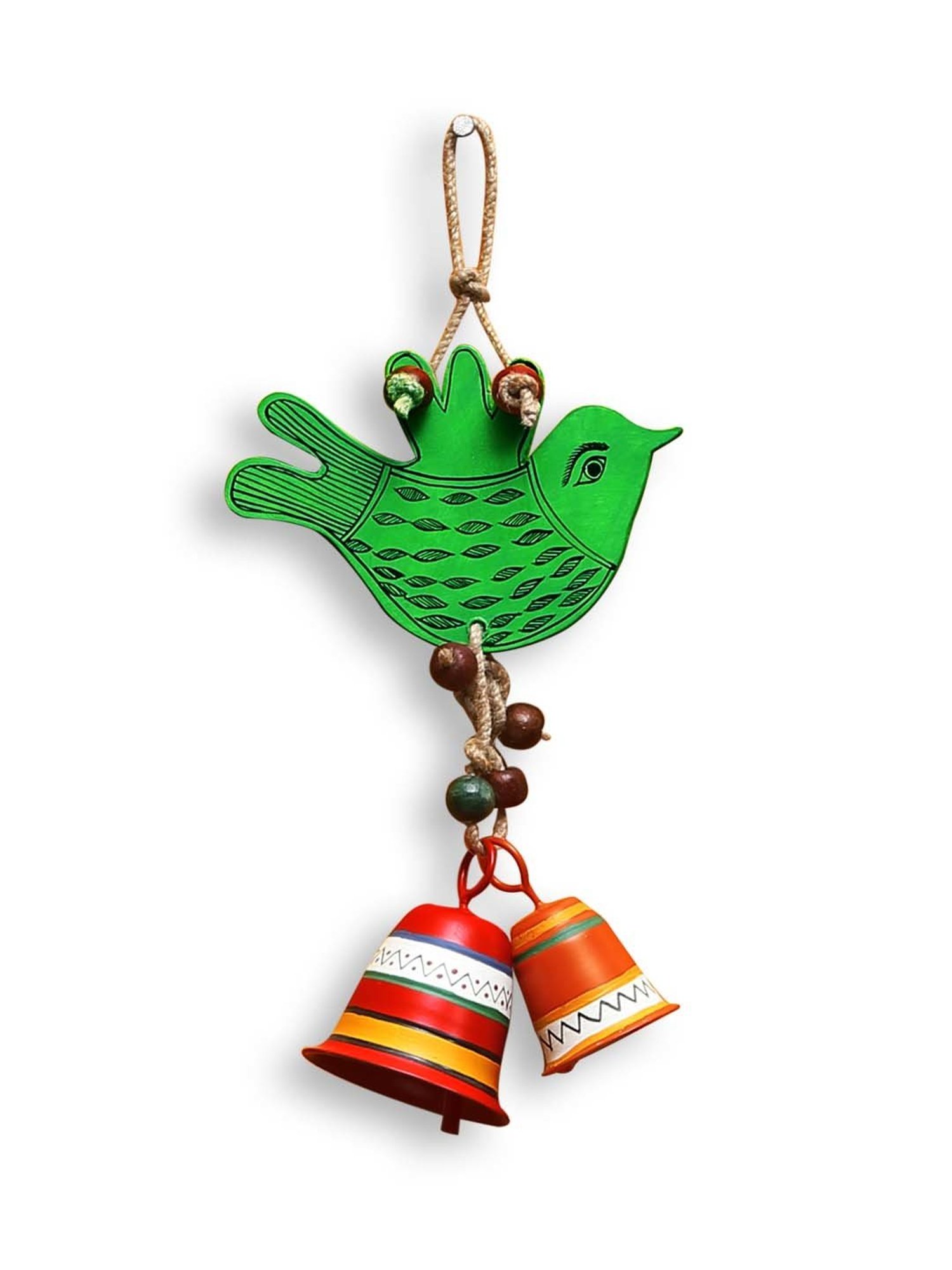 Gathari White & Orange Ceramic Desk Planter