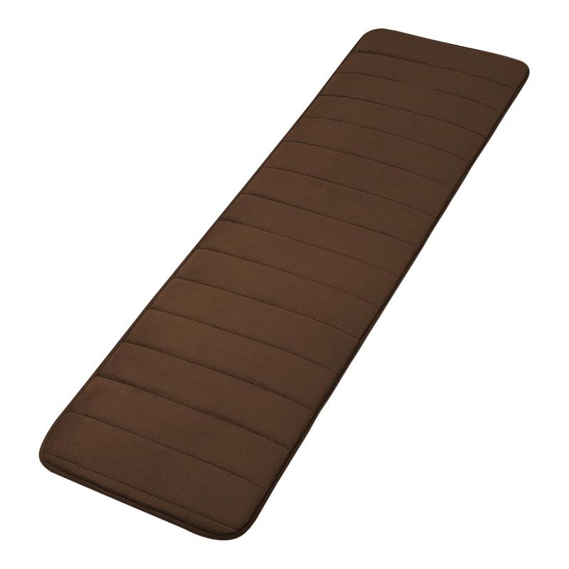 1'6"x3'10" Rectangle Indoor and Outdoor Polyurethane Floor Mat Brown - PiccoCasa