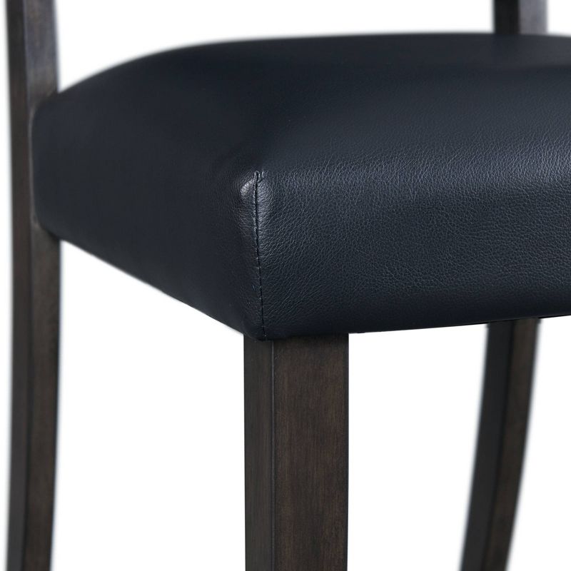 5pc Vail Round Dining Set Navy/Brown - Picket House Furnishings