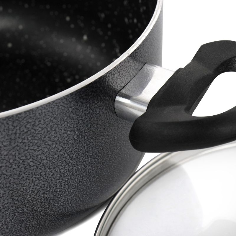 Meyer Corporation Anolon Nouvelle Copper Luxe Hard-Anodized Nonstick Casserole, 4-Quart, Onyx