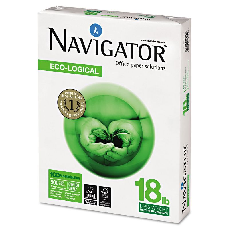 Navigator Multipurpose Copy Paper 18lb 8-1/2"x11" 10RM/CT WE NEL1118
