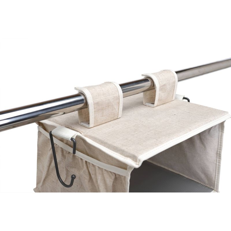 StorageWorks 6-Shelf Hanging Closet Organizer in Sandstone