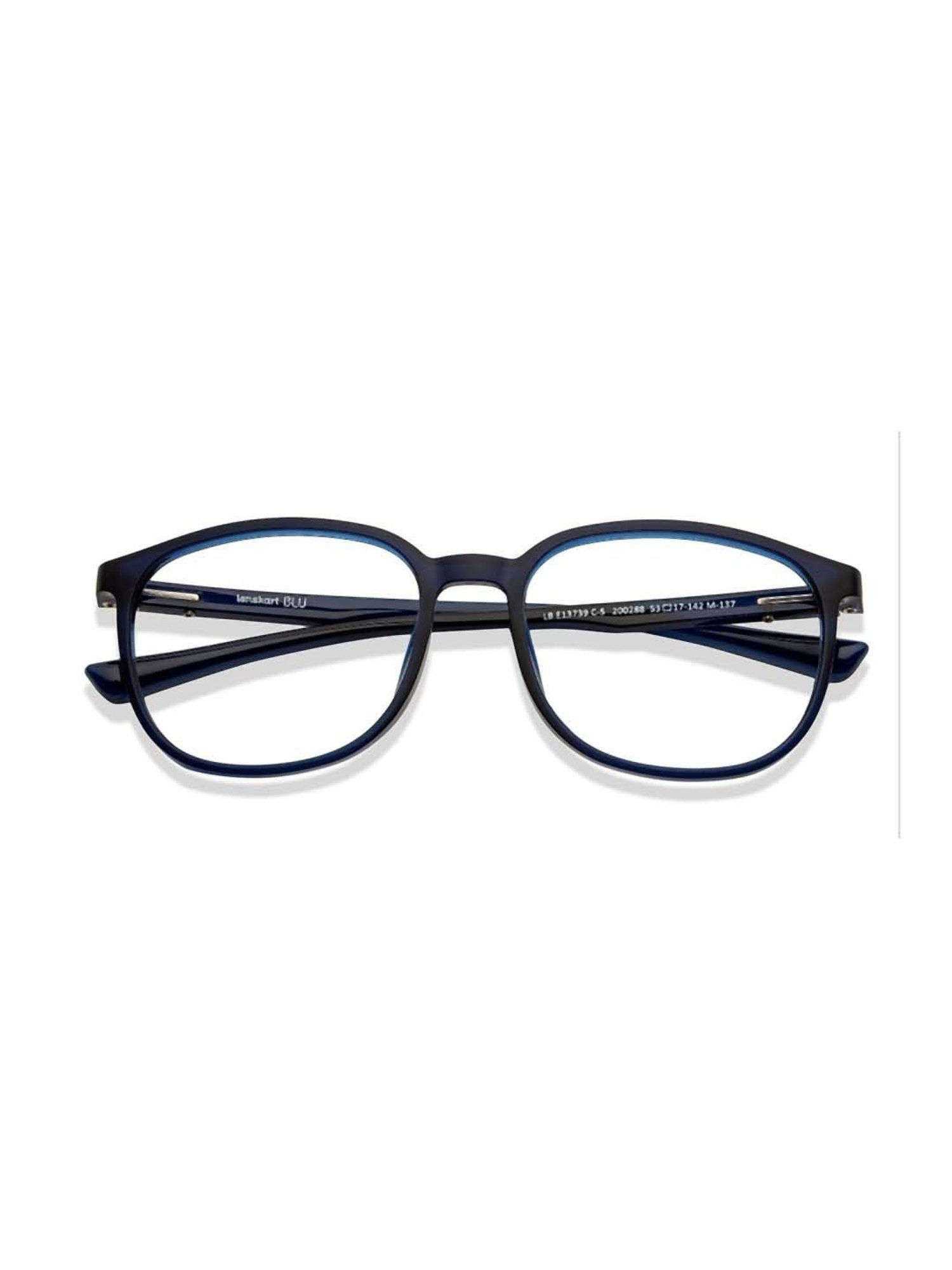 Lenskart Blu LB E13739 Blue Full Rim Square Zero Power Computer Glasses