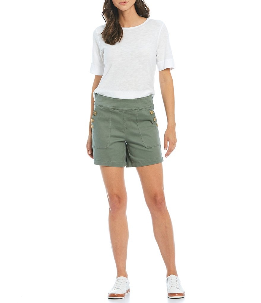 Westbound Button Pocket Detail Pull-On Shorts