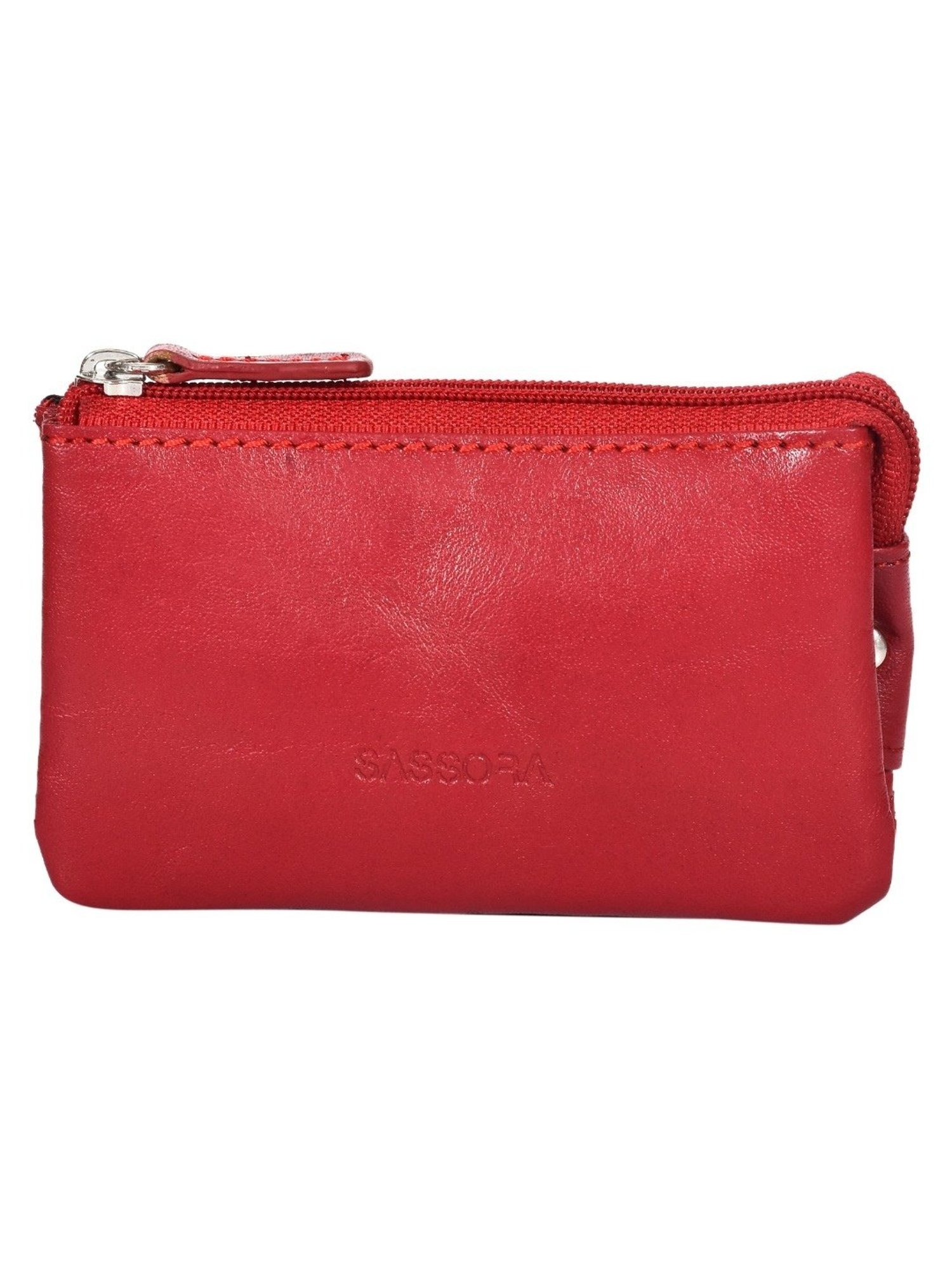 SASSORA JONAS Red Leather Wallet