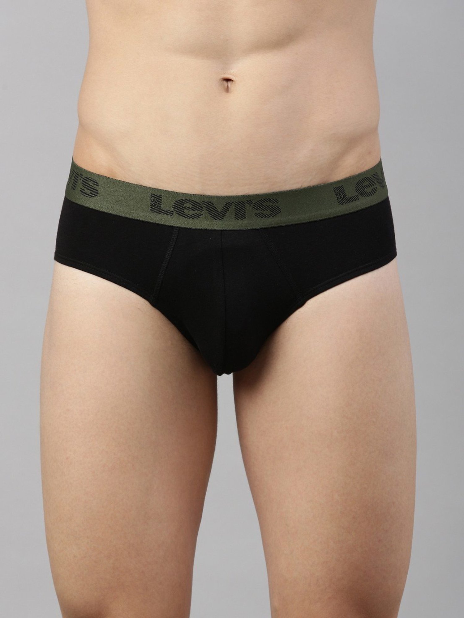 Levi's 066 Jet Black Cotton Regular Fit Briefs