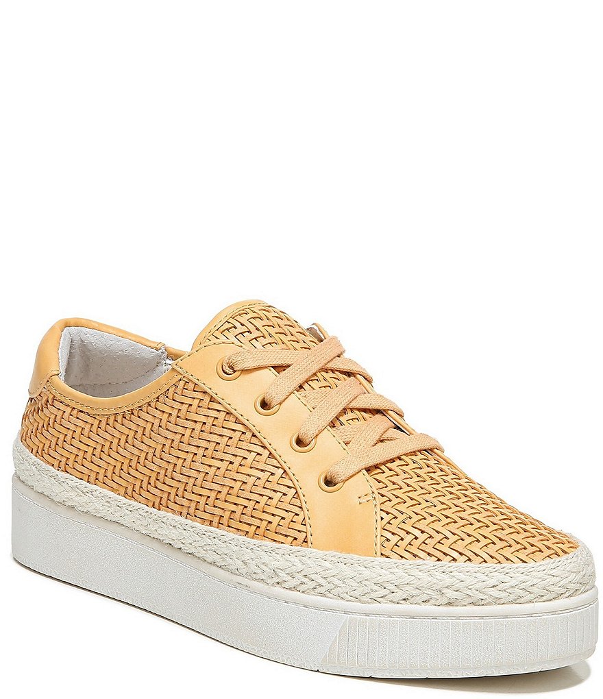Franco Sarto Hyria Woven Lace-Up Platform Sneakers