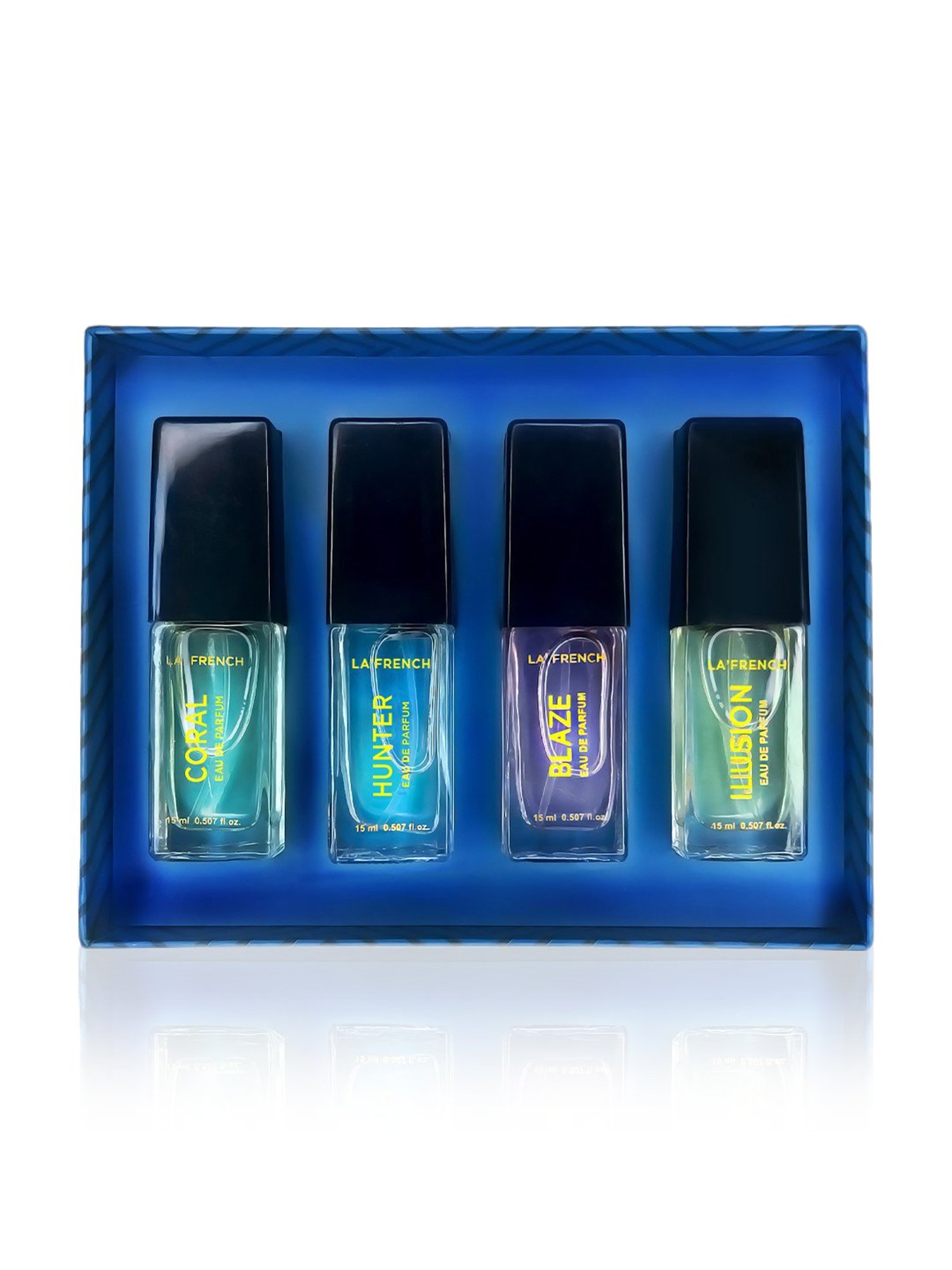 La'french Coral, Blaze, Illusion & Hunter Eau de Parfum Gift Set