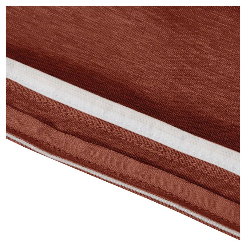 Montlake Fadesafe Rectangular Patio Dining Seat Cushion Set - Heather Henna Red - Classic Accessories