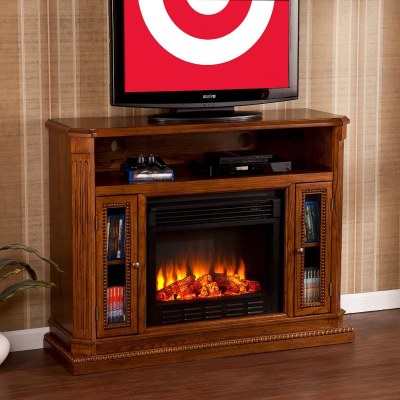 Southern Enterprises Ashton Electric Media Fireplace Brown