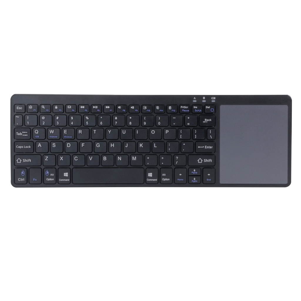 Slim Wireless Keyboard BT3.0 80 Keys for iOS Android Windows Black+Red